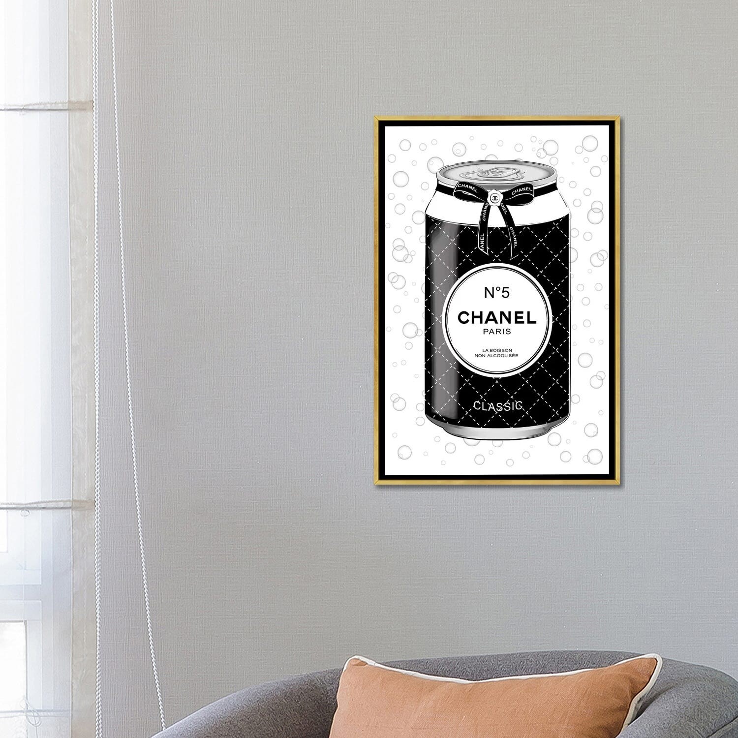 iCanvas Chanel Coffee by Martina Pavlova Framed - On Sale - Bed Bath &  Beyond - 37699203