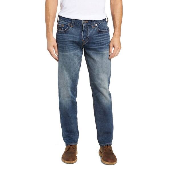 True Religion Mens Jeans Blue Size 32 Slim Fit Straight Leg Stretch Overstock 30896831 Shop true religion men's jeans at up to 70% off! metaverse