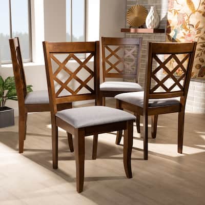 Brigitte Modern and Contemporary 4-Piece Dining Chair Set