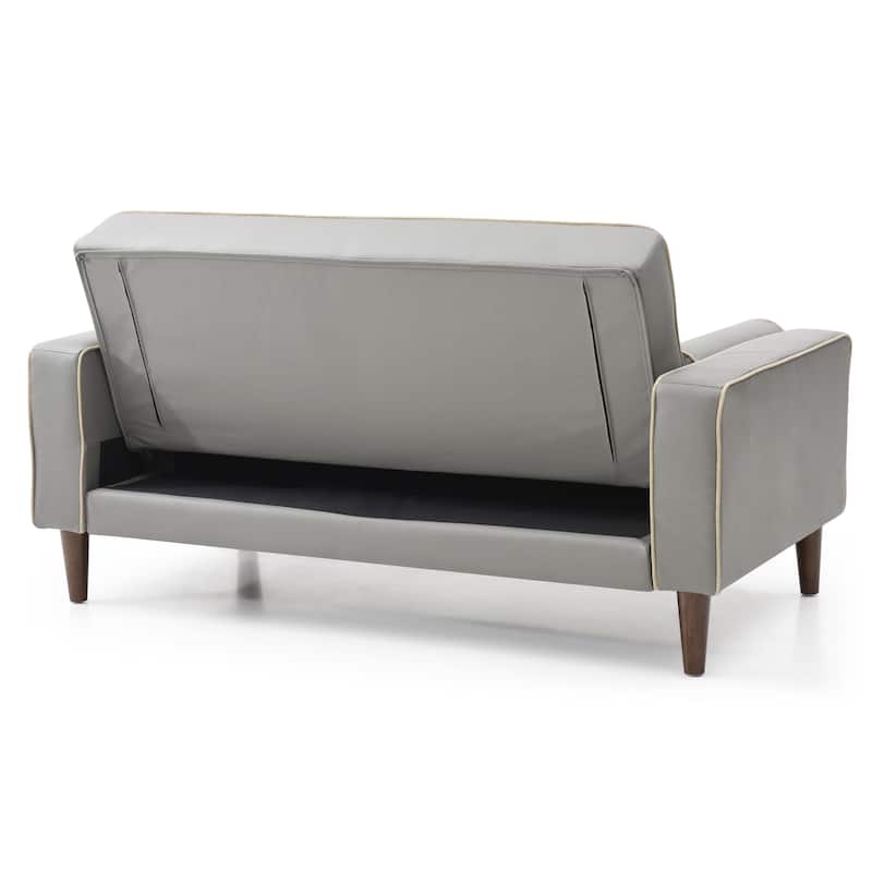 Andrews Faux Leather Loveseat Bed