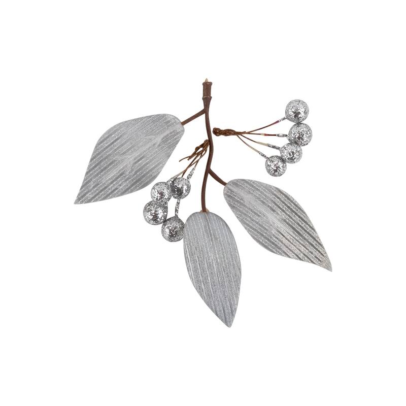 Glittered Berries and Pinecones Christmas Decorations - 6"