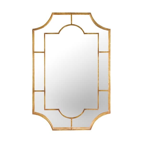 Metal Wall Mirror With Gold Finish Overstock 33699738