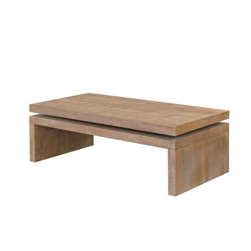 Modern Coffee Table, Black Wooden Coffee Table, Rectangle Cocktail Tea Table for Living Room, 47.6" L* 23.6" W * 16.3" H