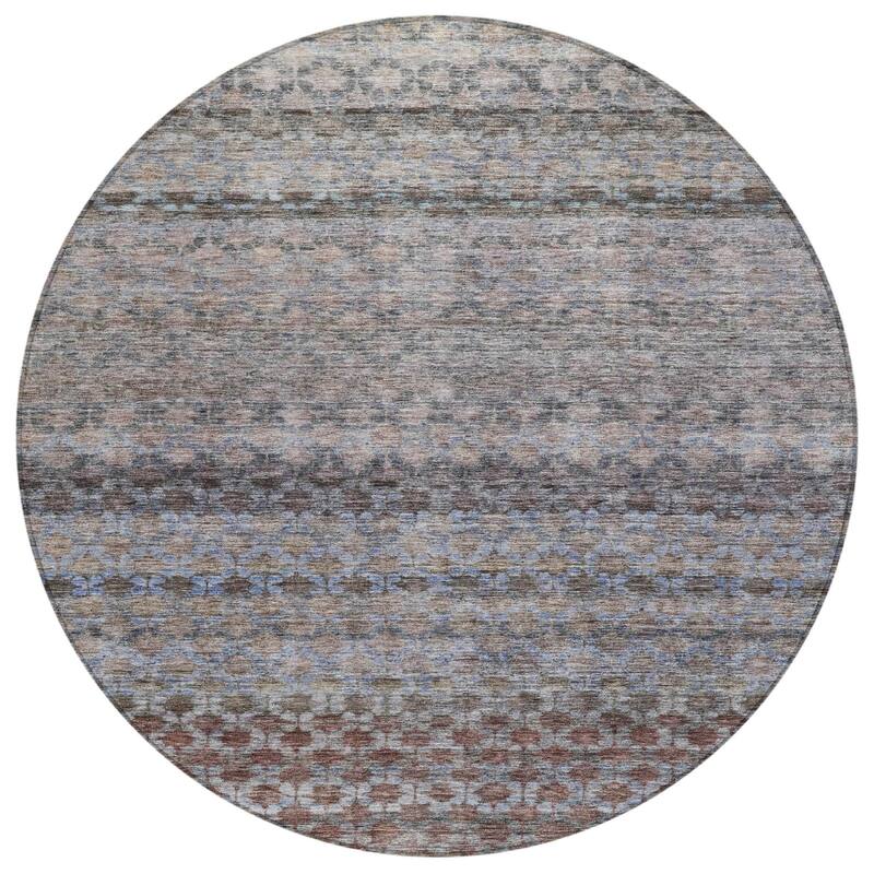 HomeRoots Striped Transitional Rectangle Outdoor Rug