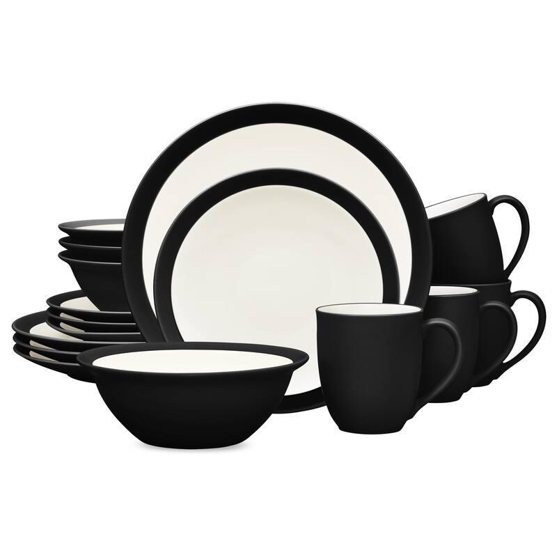 Noritake Colorwave 16-Piece Curve Dinnerware Set, Service For 4