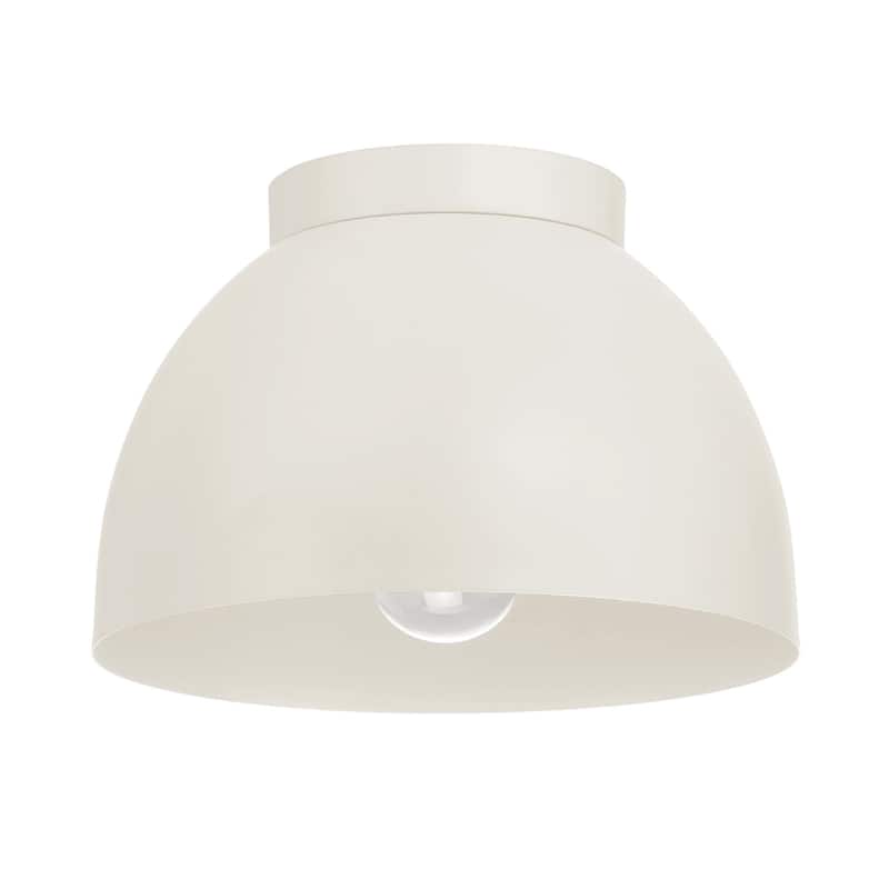 Hunter Erling 1-Light Medium Flush Mount Ceiling Light - Modern - Hallway, Bathroom, Entry, Laundry Room - Damp Rated!