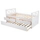 preview thumbnail 18 of 37, Twin Size Wooden Daybed with 2 Drawers and Trundle for Kids Teens