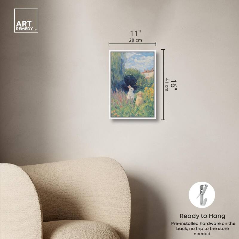 Quiet Gardeners Canvas by Art Remedy