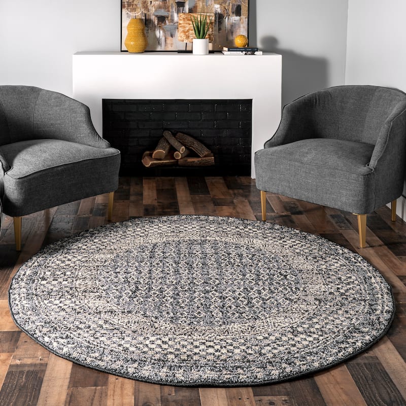 Nuloom Elodie Distressed Diamonds Area Rug