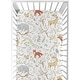 preview thumbnail 1 of 4, Sweet Jojo Designs Woodland Toile Collection Fitted Crib Sheet