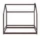 preview thumbnail 22 of 45, Twin Solid Wood Bed with House Design & Guardrails - Safe & Fun