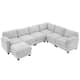 Option Light Grey/6-Seat Sofa