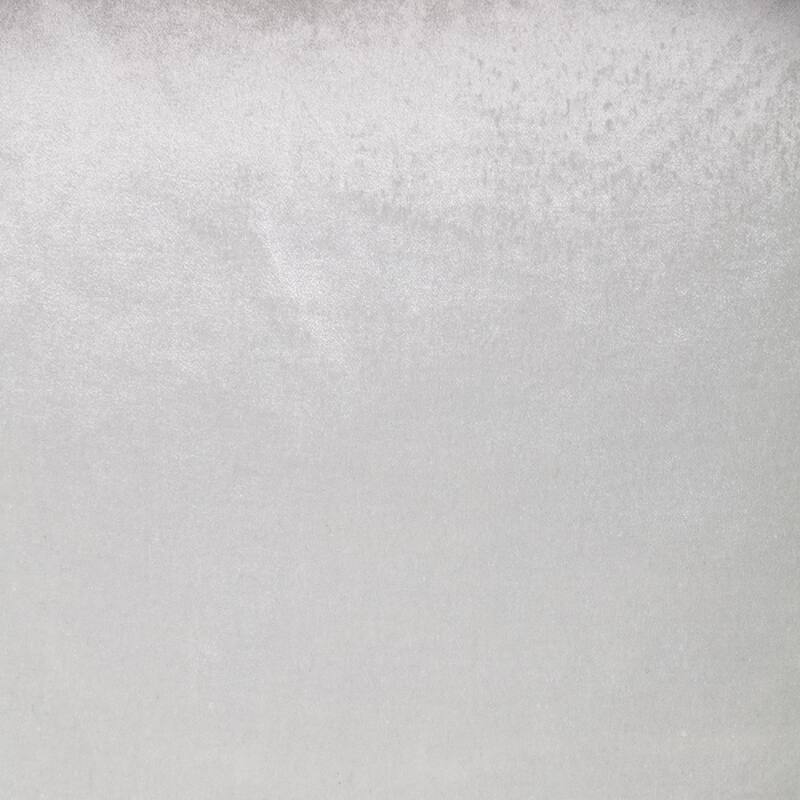 20" Solid White Cotton Velvet Square Throw Pillow