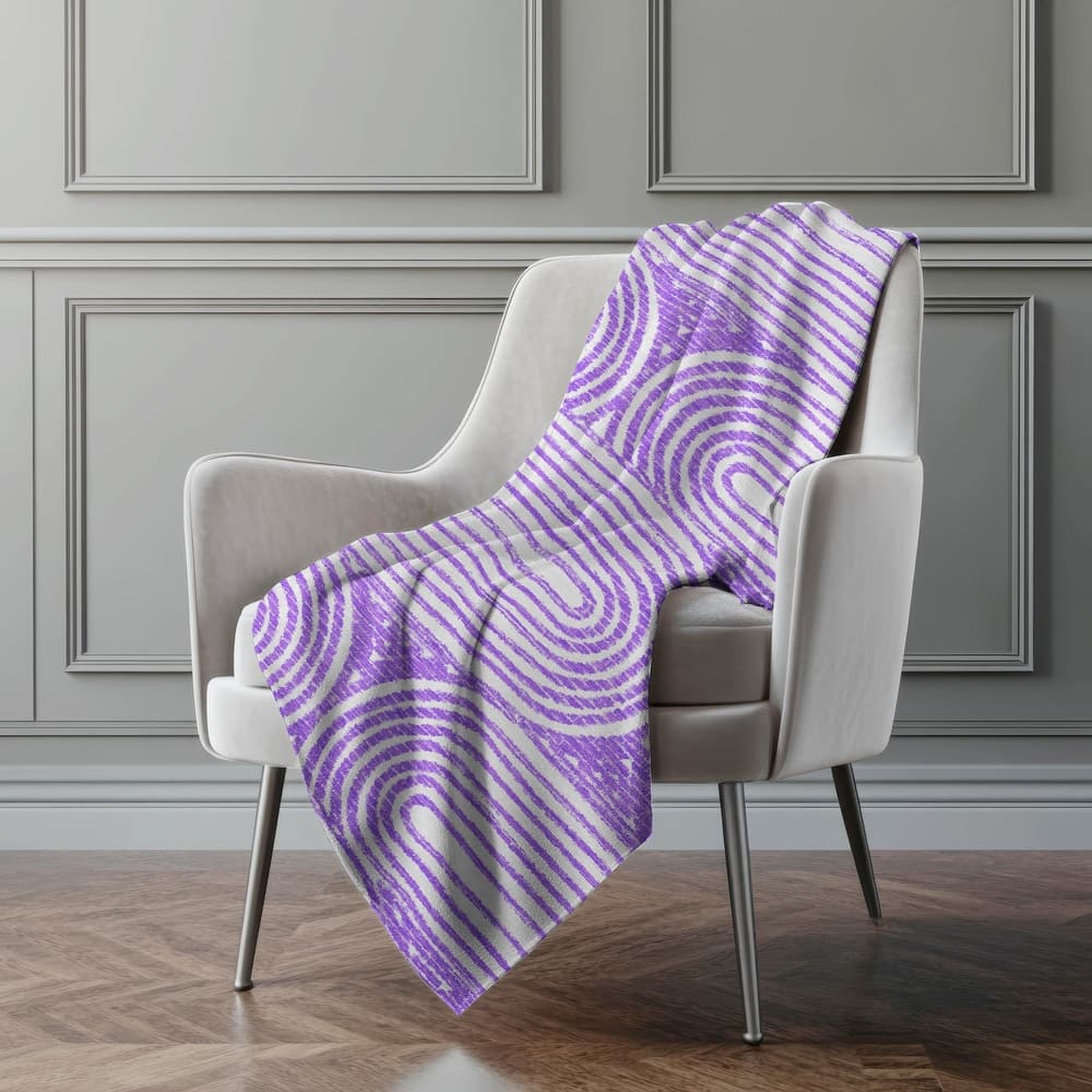 Premium Machine Washable Contemporary Sherpa Throw Blanket