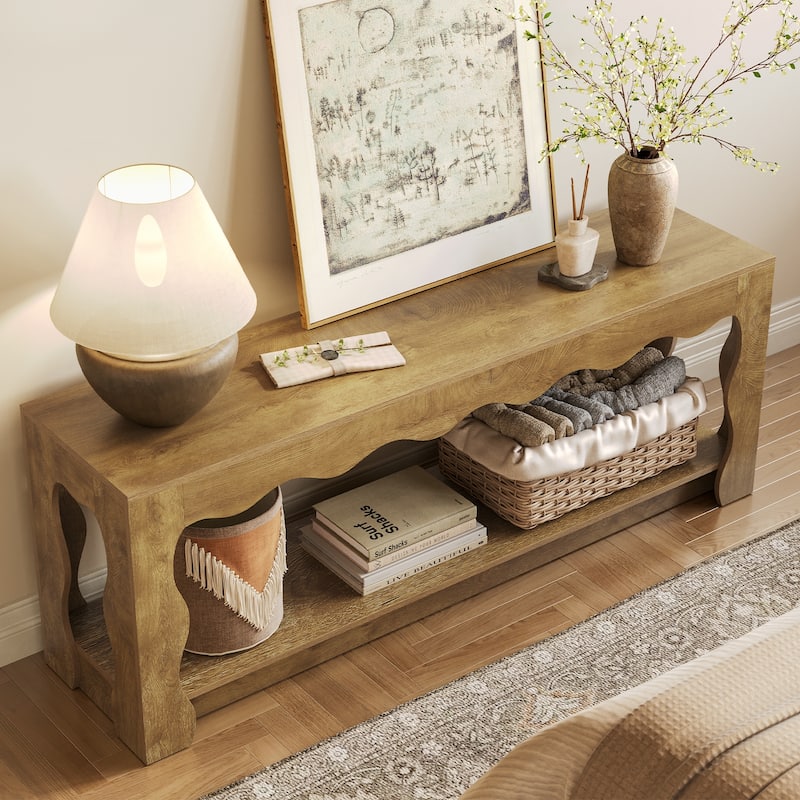 TV Stand for 65 Inch TV, Entertainment Center with Storage Cabinets