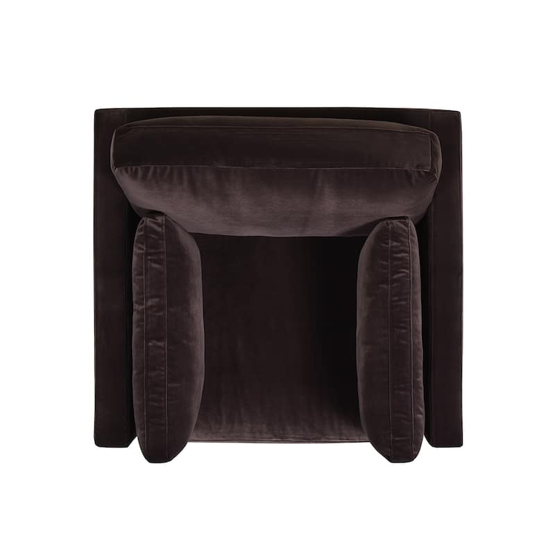 Knox 36" Modern Farmhouse Loose Pillow-Back Arm Chair