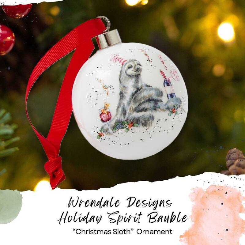 Royal Worcester Wrendale Designs Christmas Bauble