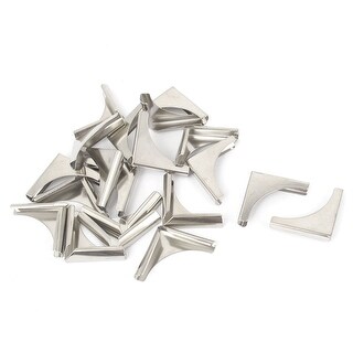 Book Photo Album Metal Angle Corner Bracket Protector Silver Tone 20pcs ...