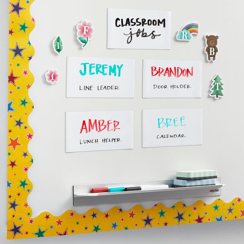 Bright Creations 1-Pack Dry Erase Reusable and Customizable Magnetic Tape Roll, 4" Wide, (15 ft)