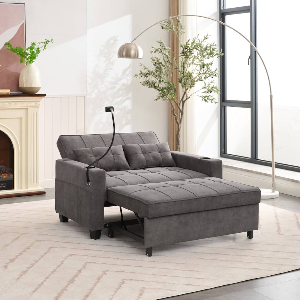 Pull Out Recliner Chair Bed Convertible 3 in 1