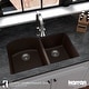 preview thumbnail 29 of 56, Karran Undermount Quartz Double Bowl Kitchen Sink