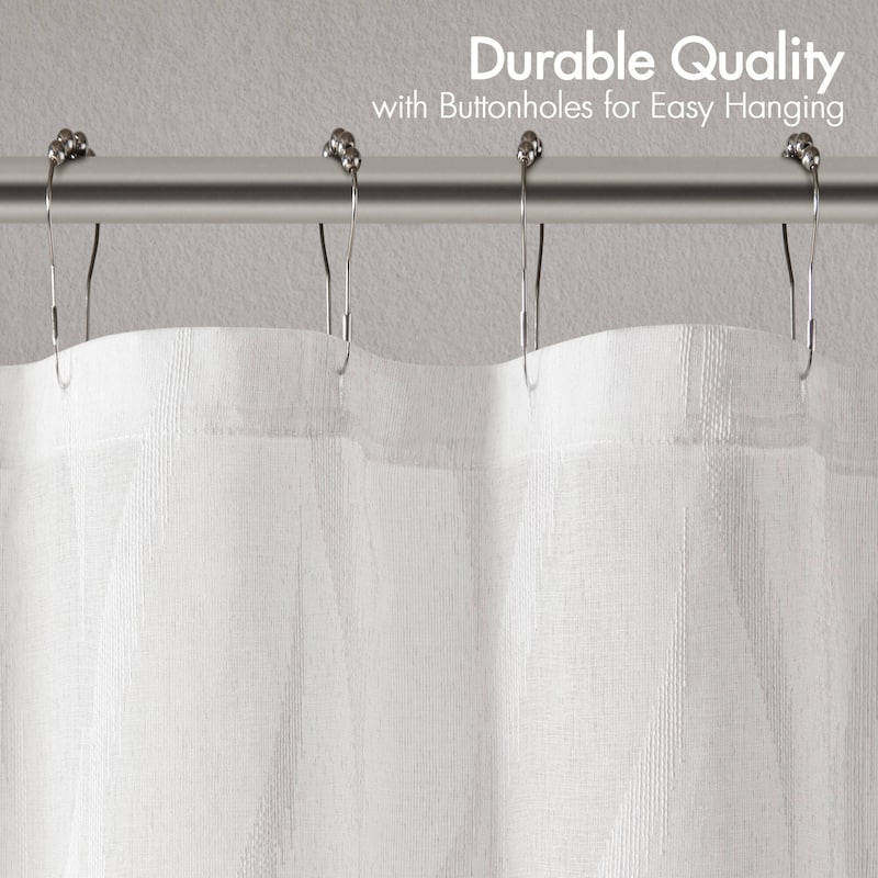 Madison Park Candice Sheer Shower Curtain