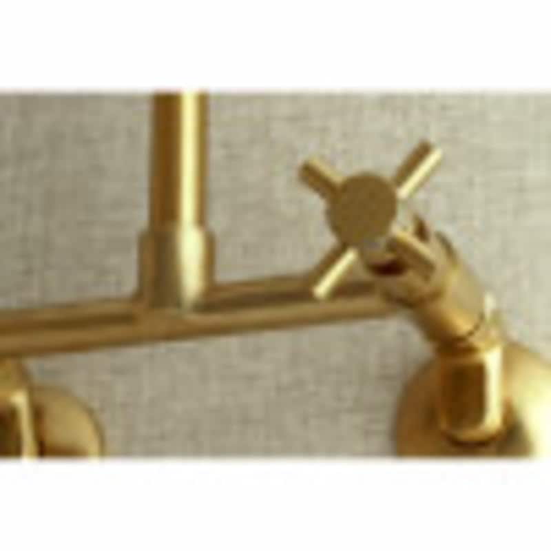 Kingston Brass Concord 1.8 GPM Wall Mounted Bridge Kitchen Faucet