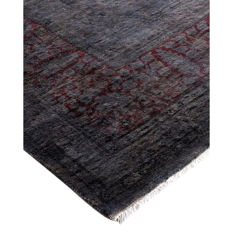 Contemporary Overdyed Wool Hand Knotted Area Rug - 8' 1" x 10' 1"
