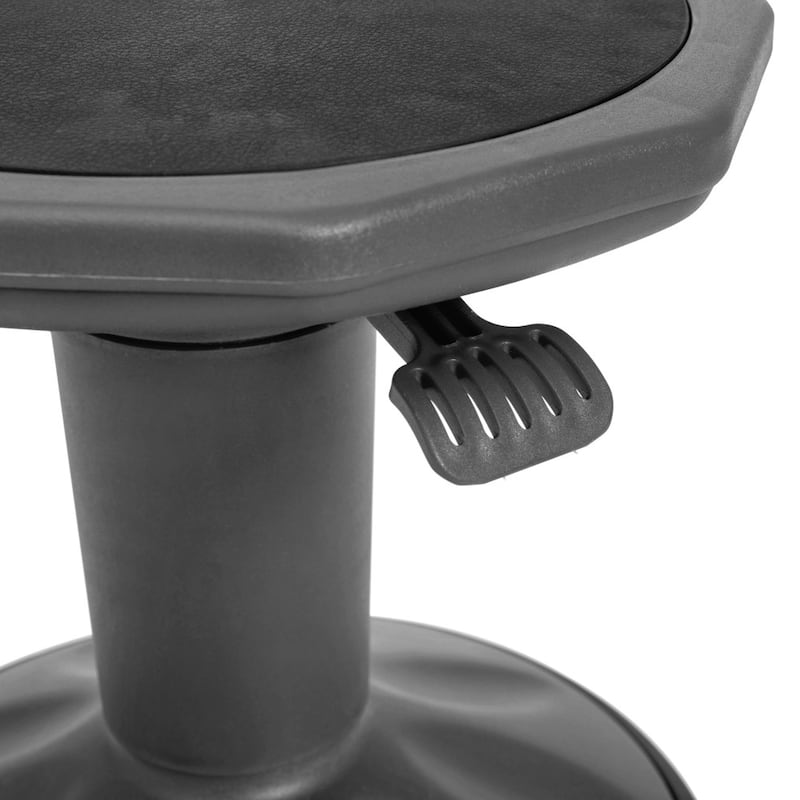 Kids Adjustable Height Active Learning Stool for Classroom and Home - 13"D x 13"W x 13.5" - 18.25"H