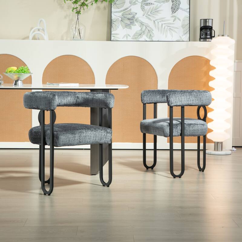 Contemporary Designed Upholstered Accent Chair set of 2