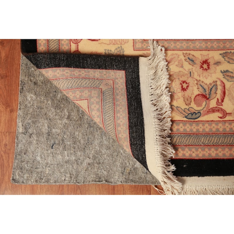 Vegetable Dye Floral Aubusson Chinese Large Rug Handmade Wool Carpet - 11'11" x 17'11"