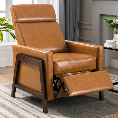 Modern Adjustable Recliner Chair with Thick Seat Cushion and Backrest