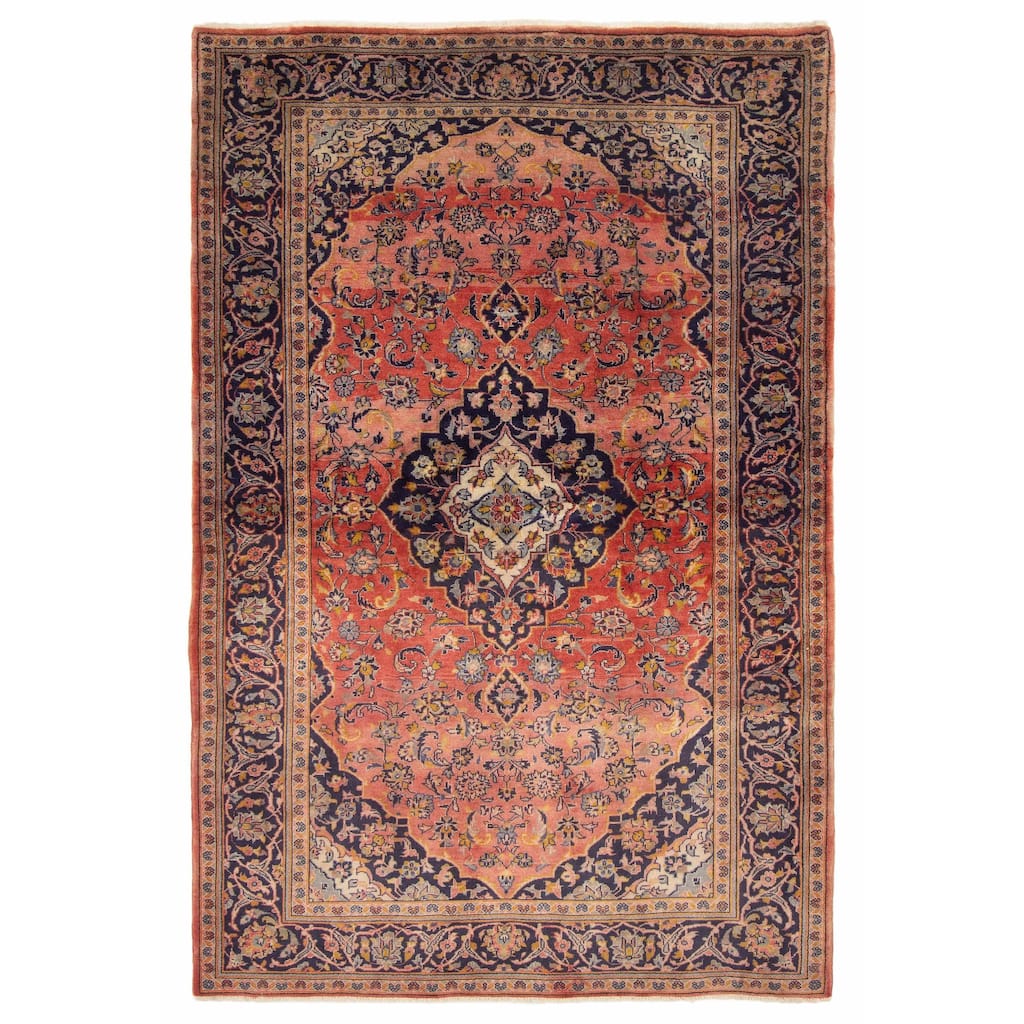 ECARPETGALLERY Hand-knotted Kayseri Vintage Copper Wool Rug - 4'9 x 8'5