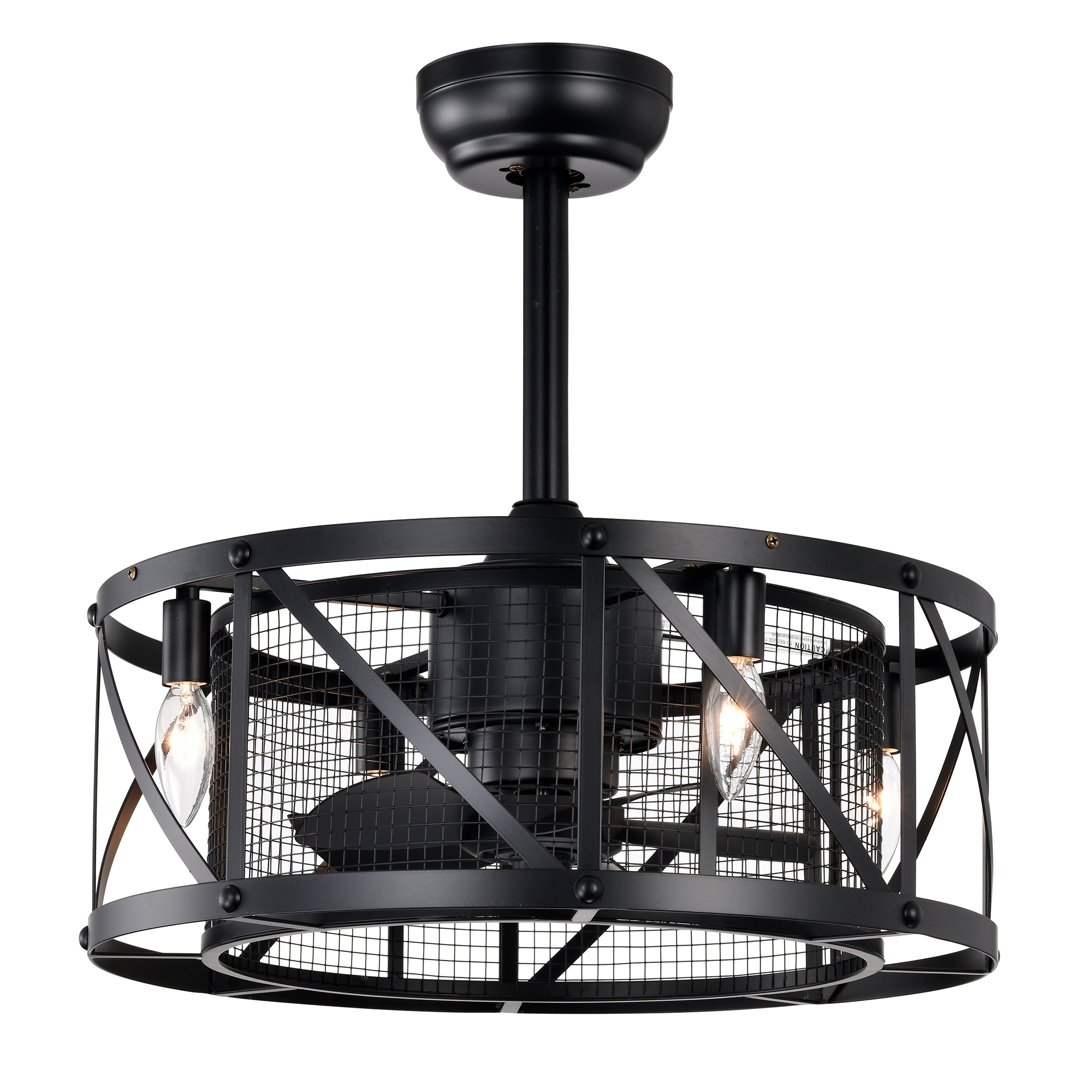 20" Ceiling Fan with remote control,3 Speed,AC Motor, Timing,5 PC Blades small size ceiling fan--NOT Included Bulbs