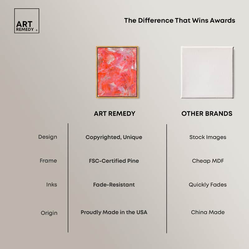 Shades of Red I Canvas by Art Remedy