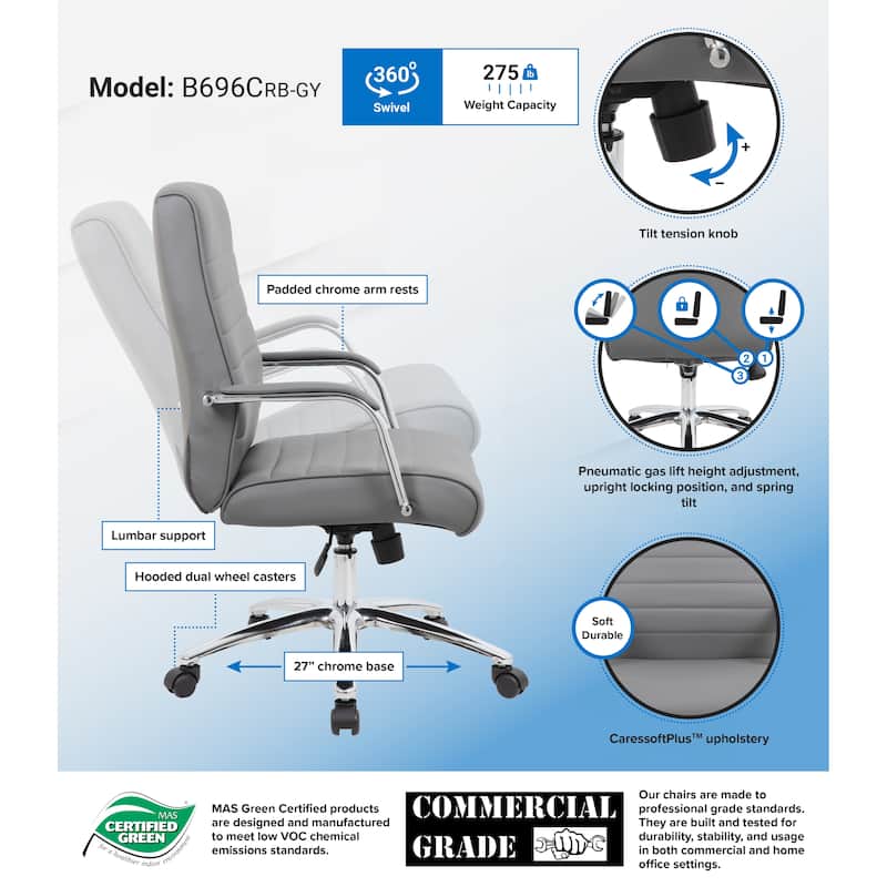 Boss Modern Executive Grey Conference Chair