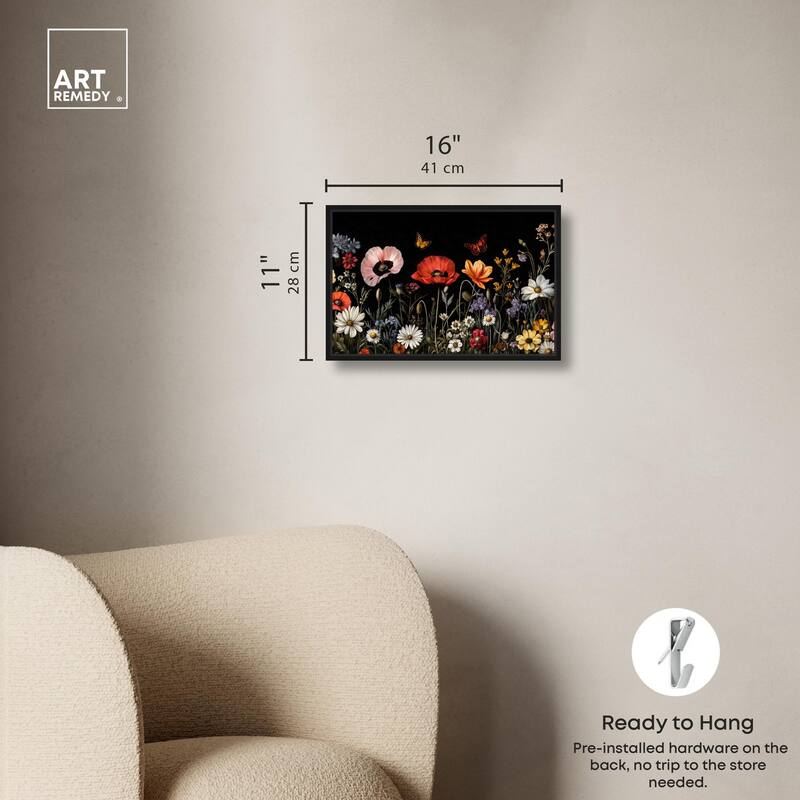 Wildflower Panorama Canvas by Art Remedy