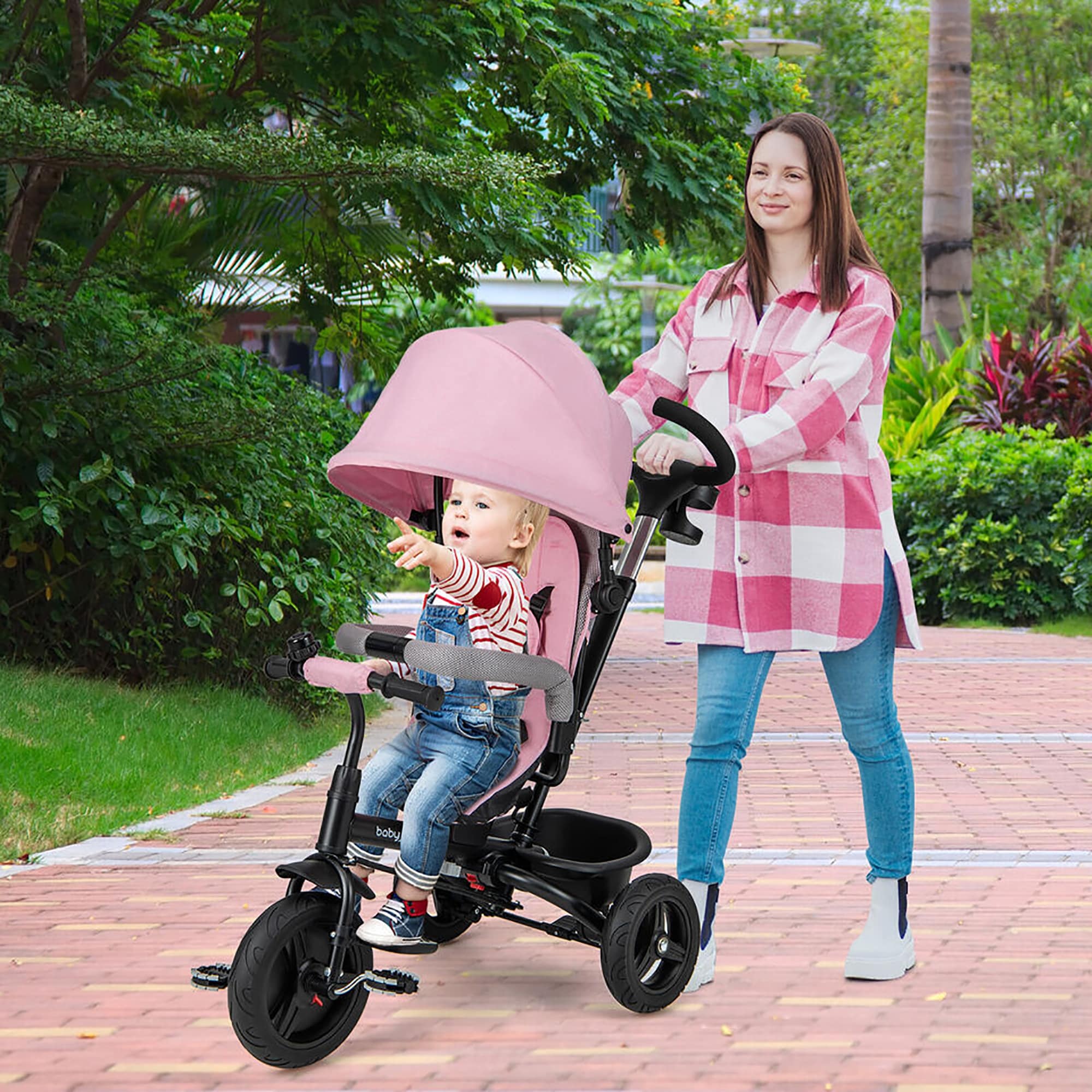 Tricycle with canopy on sale