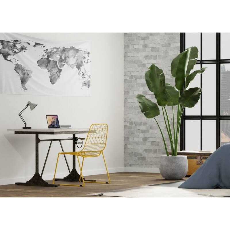 Height Adjustable Wooden Desk - 48" - Gray and Black