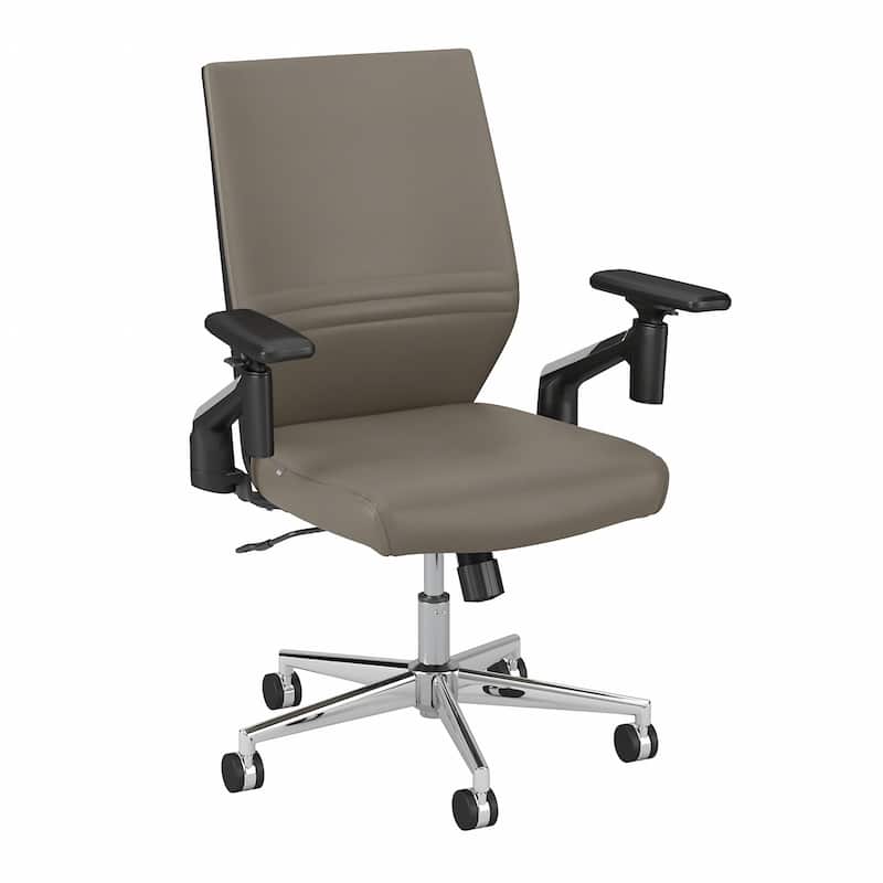Laguna Mid Back Leather Office Chair by Bush Business Furniture