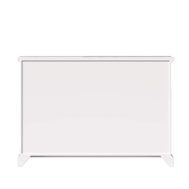 Solid Wood Dresser with 5 Drawers Chest Fully Assembled Storage Cabinet for Living Room or Bedroom