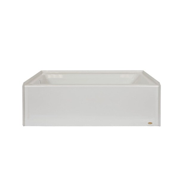 Jacuzzi J1S6032 BLX XXX 60" x 32" Signature Three Wall Alcove Soaking Bathtub with Left Drain, Tiling Flange, and Skirt - White