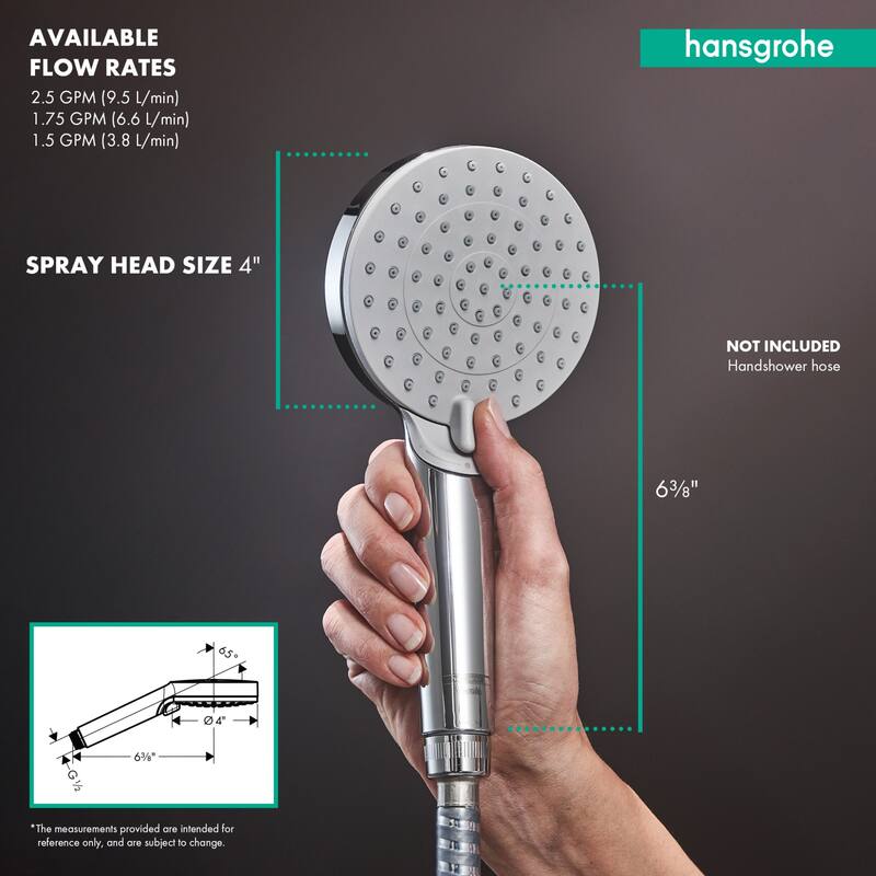 Hansgrohe Vernis Handshower 100 Vario-Jet, 1.5 GPM