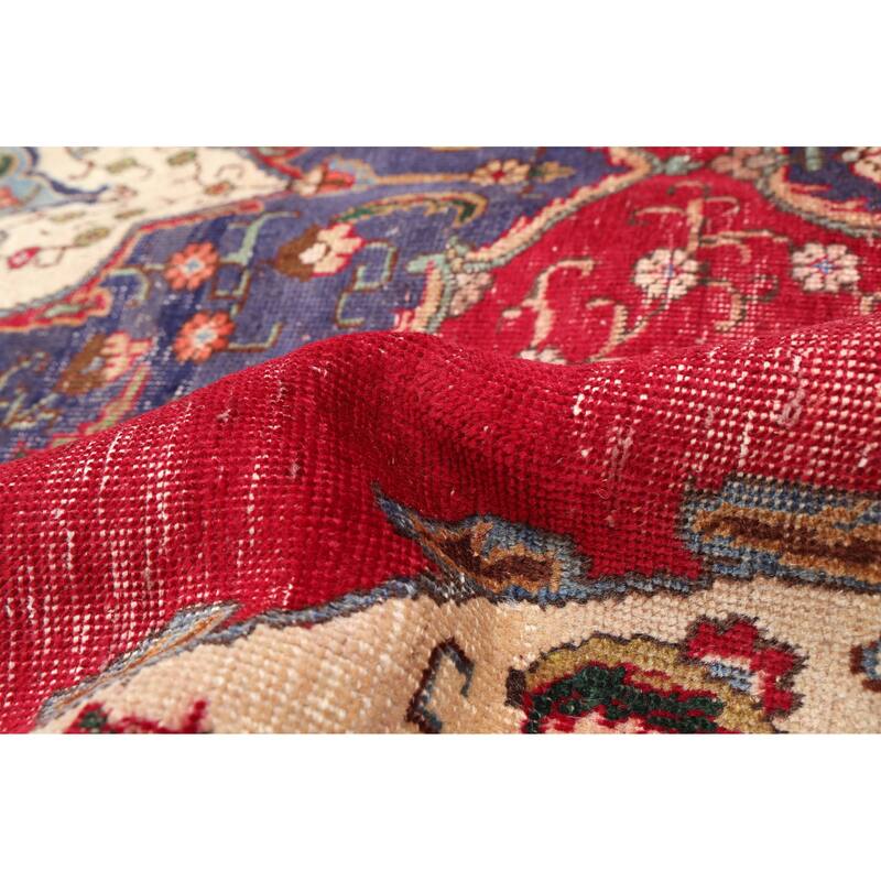 ECARPETGALLERY Hand-knotted Antalya Vintage Red Wool Rug - 6'7 x 10'2