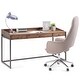 Thumbnail 43, WYNDENHALL Brinkley SOLID ACACIA WOOD Modern Industrial 60 inch Wide Writing Office Desk. Changes active main hero.