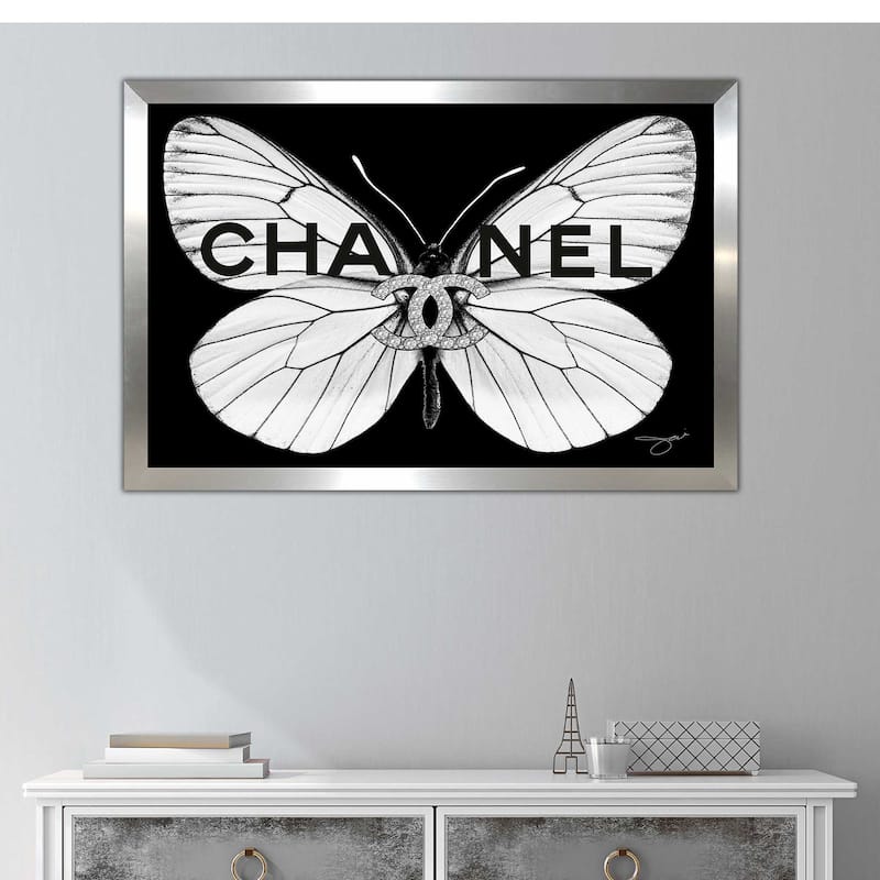 "Chanel White Butterfly" by Jodi Print on Acrylic