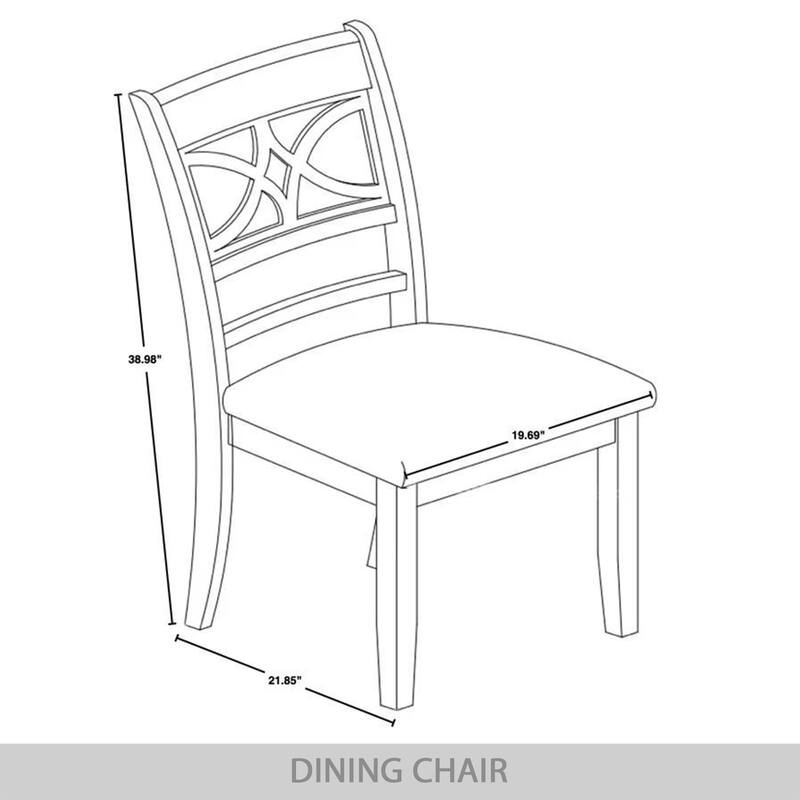 CraftPorch Mid Century Modern 4-Piece Chair and Round Table Dining Set