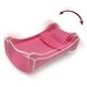 preview thumbnail 11 of 15, Badger Basket Trolley Doll Carrier with Rocking Bed and Bedding - Pink/Star