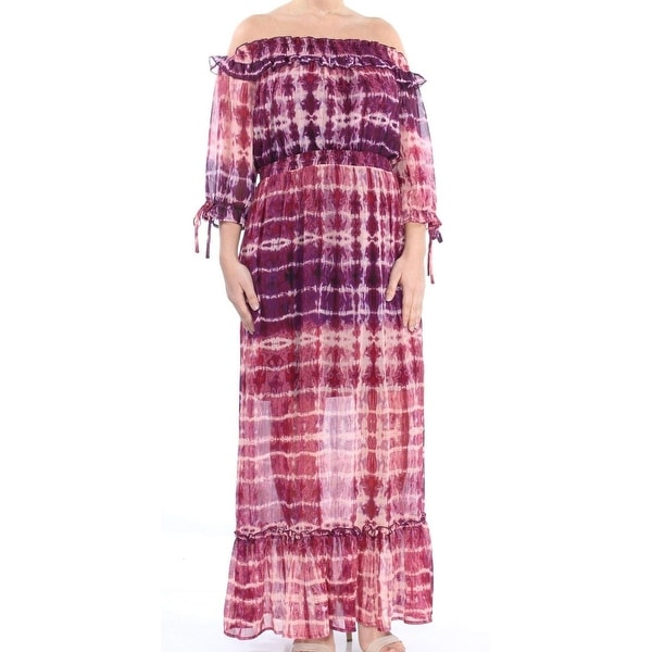 Jessica Simpson Purple Tie-Dye Dahlia Women Medium M Maxi Dress