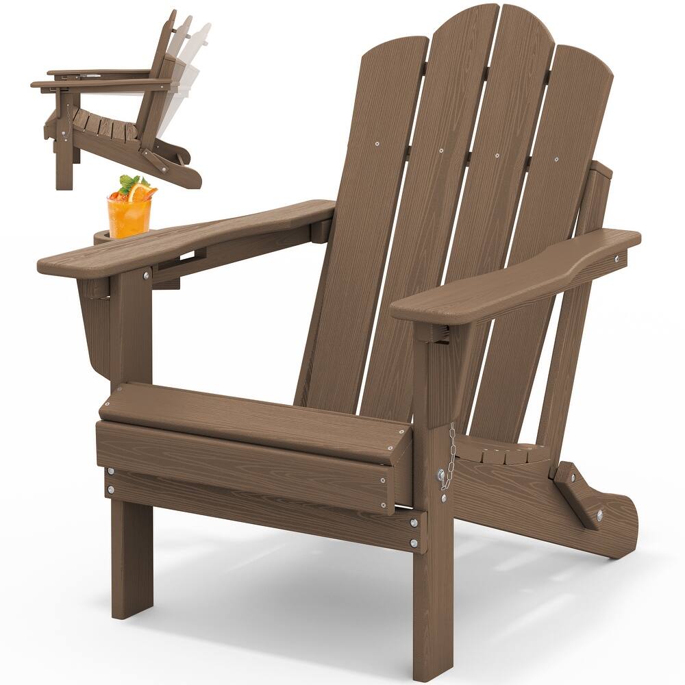 HDPE Plastic Outdoor/Indoor Adjustable Folding Adirondack Chair